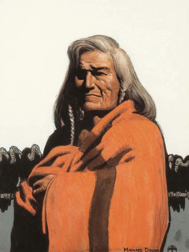 Indian Chief, The Vultures Prey art print by Maynard Dixon for $57.95 CAD