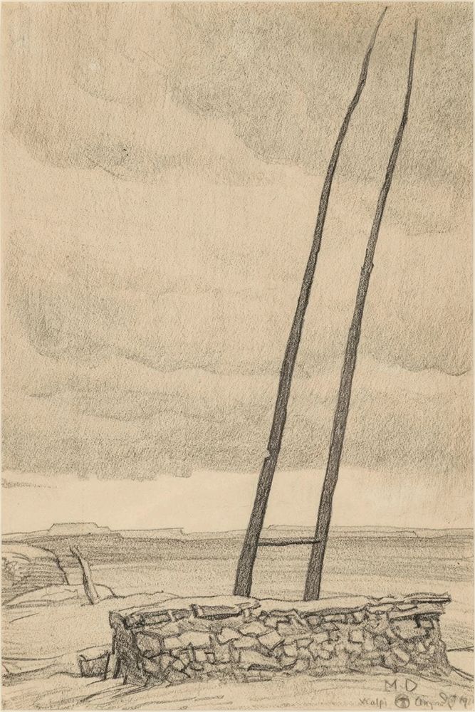 Kiva Poles of Walpi 1922 art print by Maynard Dixon for $57.95 CAD