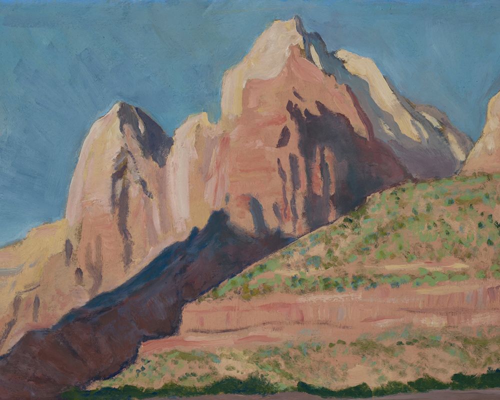 Landscape, Zion National Park ca 1933 art print by Maynard Dixon for $57.95 CAD