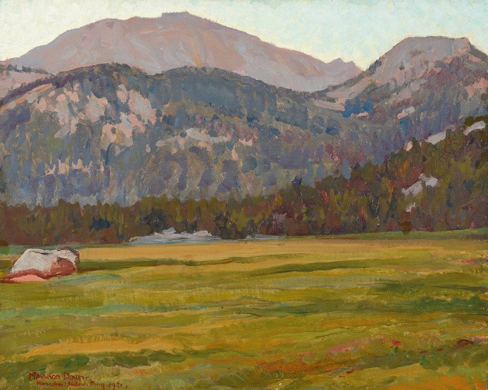 Meadow and Mountain 1921 art print by Maynard Dixon for $57.95 CAD