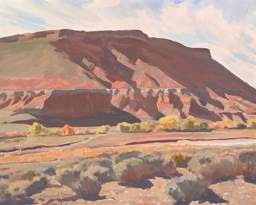 Mesa on Rio Virgen 1941 art print by Maynard Dixon for $57.95 CAD
