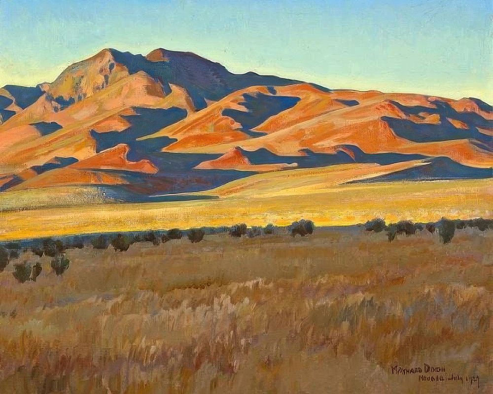 Mountains in Sunset Light 1927 art print by Maynard Dixon for $57.95 CAD