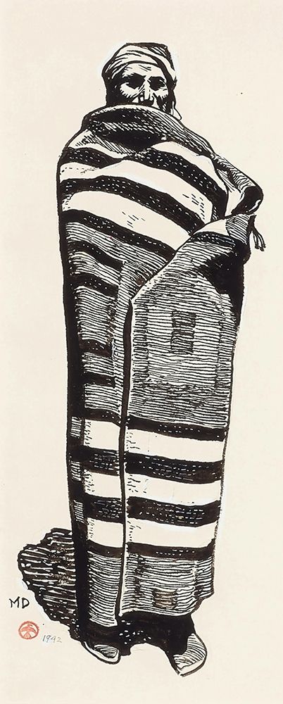 Navajo in Chiefs Robe 1942 art print by Maynard Dixon for $57.95 CAD