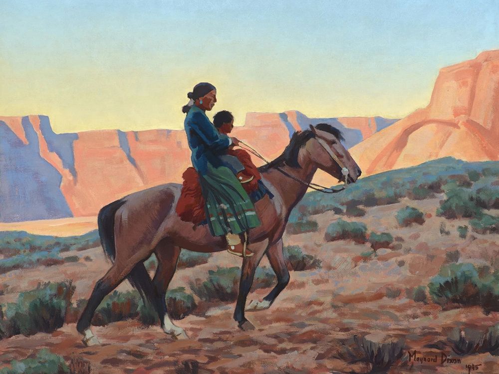 Navajo Mother 1945 art print by Maynard Dixon for $57.95 CAD