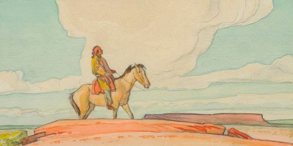 Navajo Song 1941 art print by Maynard Dixon for $57.95 CAD