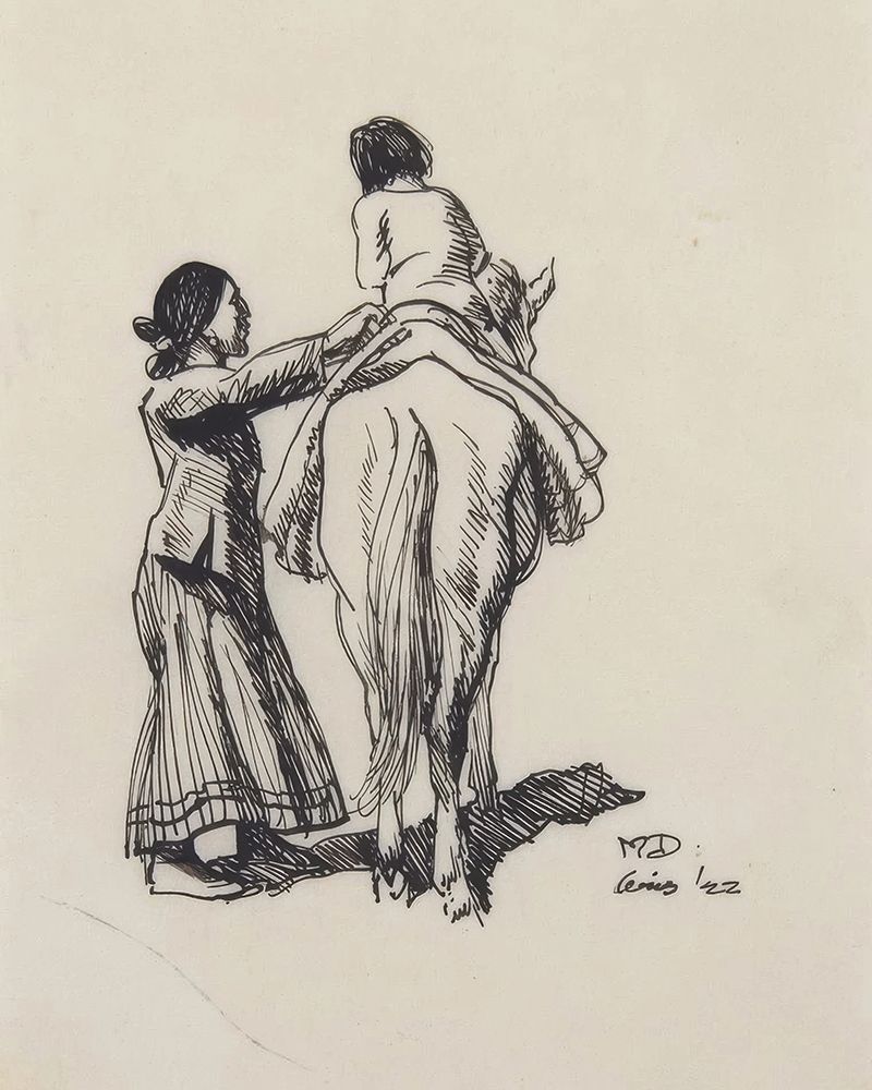 Navajo Woman art print by Maynard Dixon for $57.95 CAD