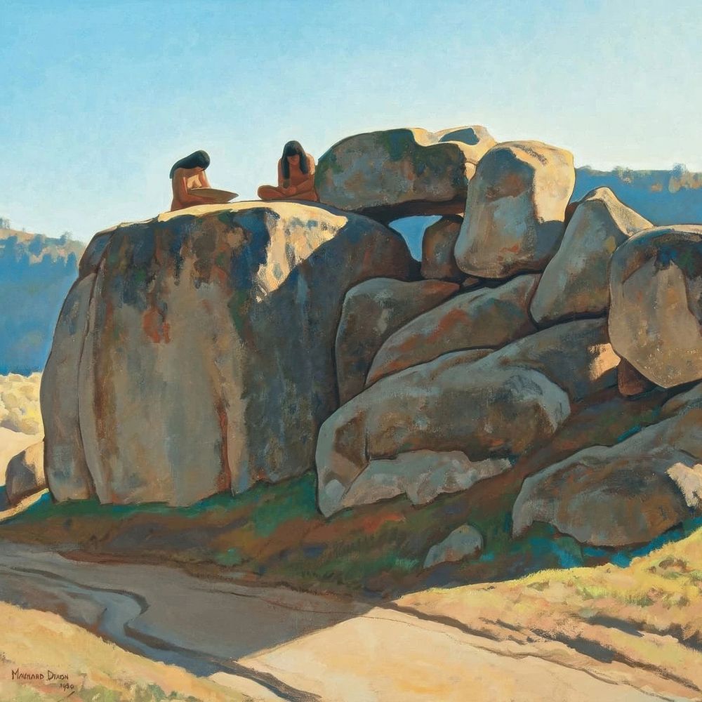 Neolithic Afternoon 1930 art print by Maynard Dixon for $57.95 CAD
