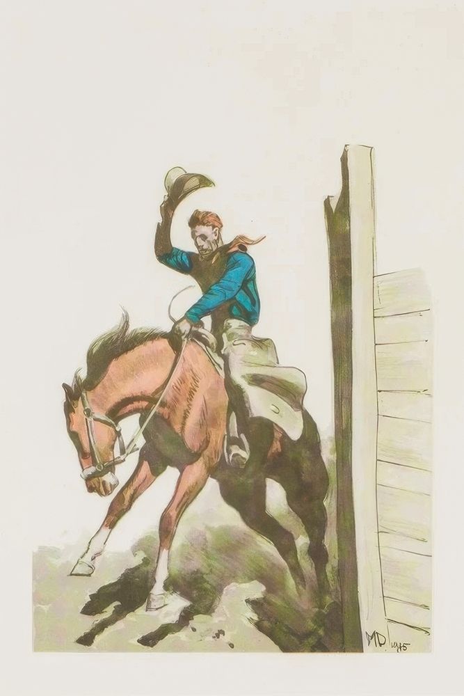 Out of the Chute 1941 art print by Maynard Dixon for $57.95 CAD