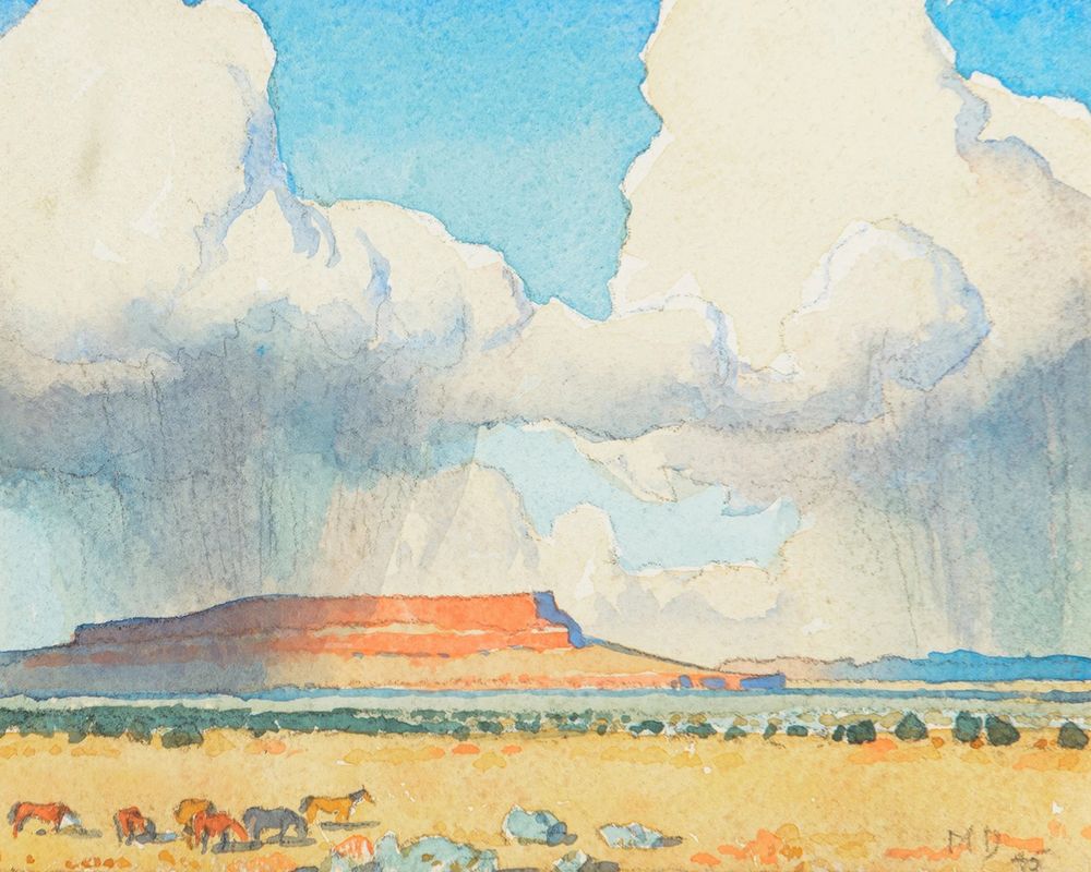 Rain on the Mesa 1945 art print by Maynard Dixon for $57.95 CAD