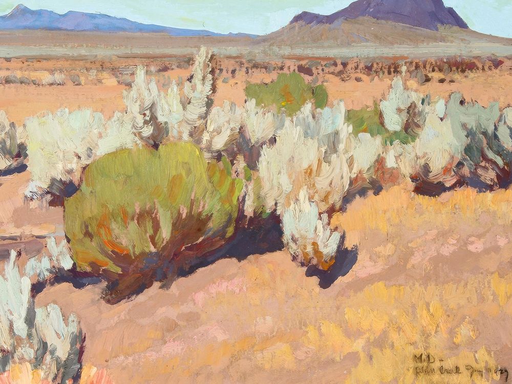 Sage and Rabbit Brush 1927 art print by Maynard Dixon for $57.95 CAD
