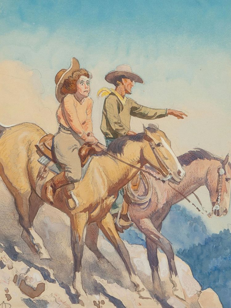 Scenery, from Dude Ranch Series 1941 art print by Maynard Dixon for $57.95 CAD