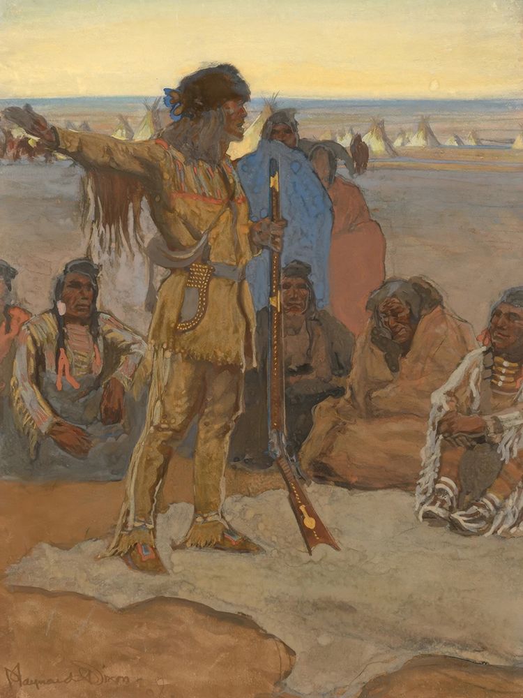 The Liar 1908 art print by Maynard Dixon for $57.95 CAD