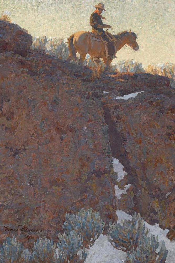 The Lone Trail 1912 art print by Maynard Dixon for $57.95 CAD