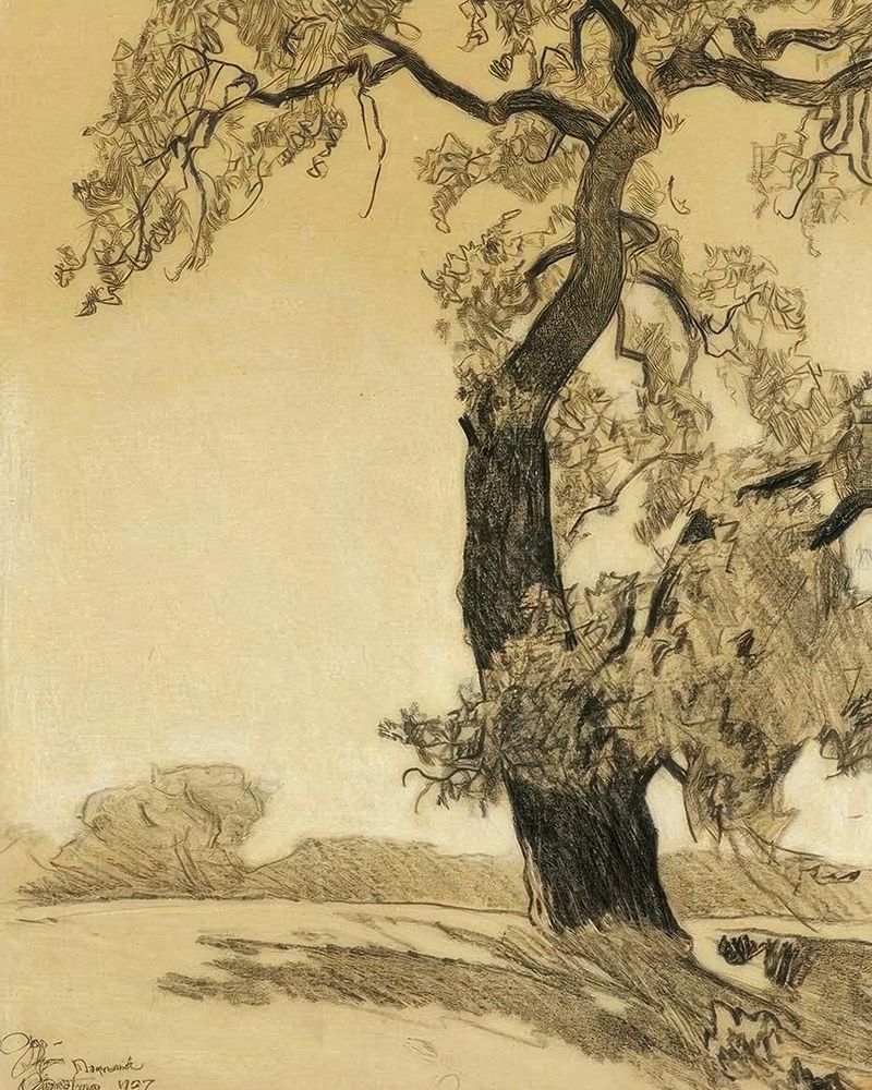 The Oak Tree 1927 art print by Maynard Dixon for $57.95 CAD