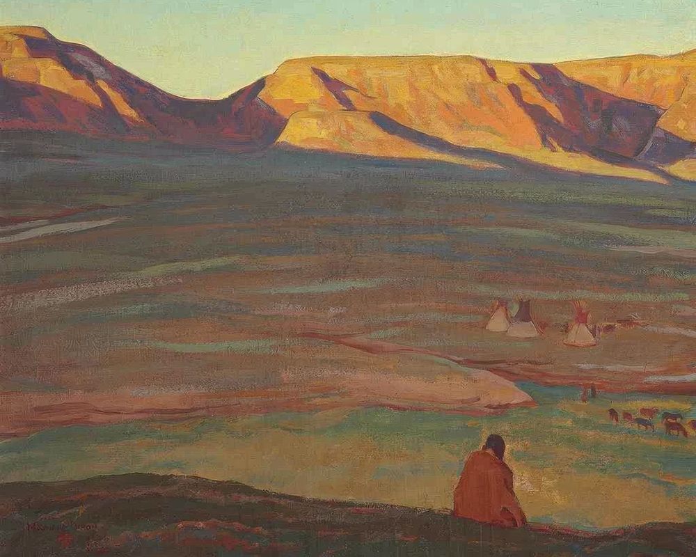 The Rising Shadow 1923 art print by Maynard Dixon for $57.95 CAD