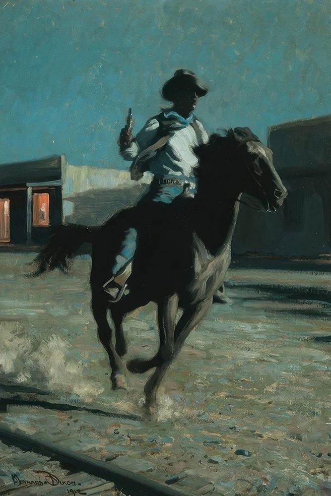 The Sheriff Rides 1912 art print by Maynard Dixon for $57.95 CAD