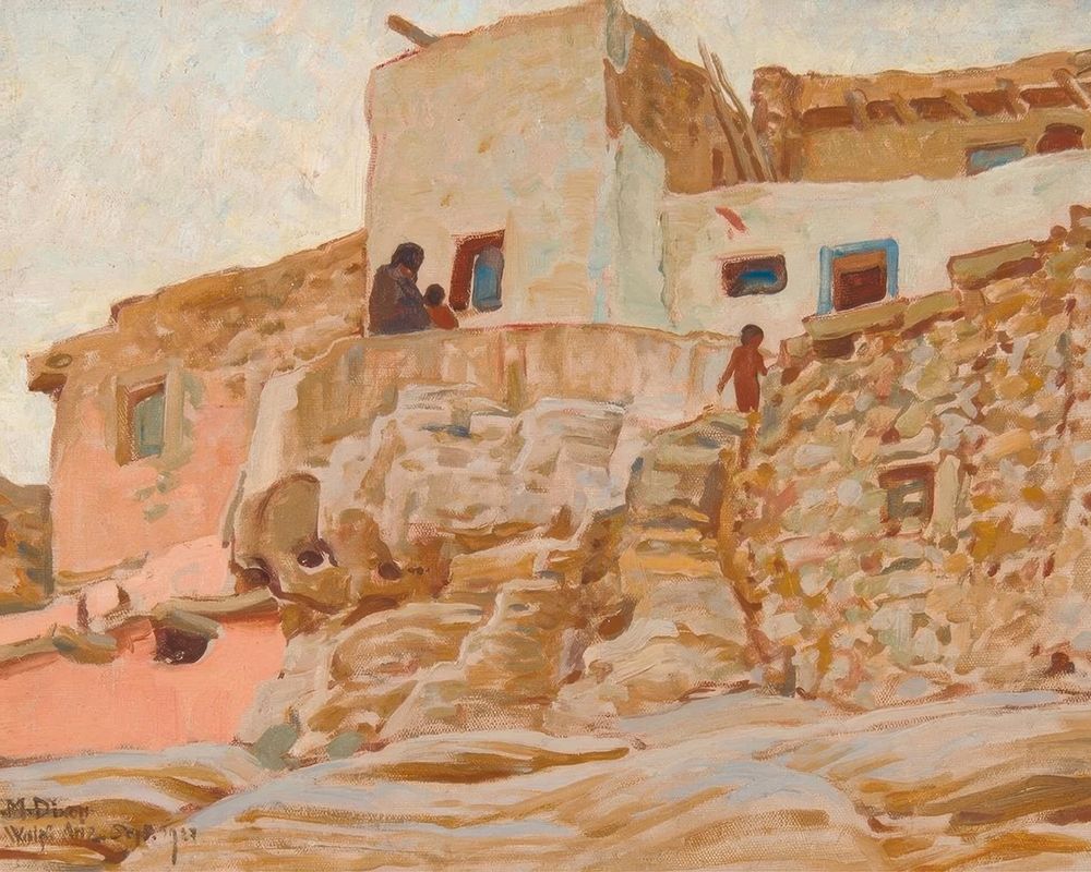 Walls of Walpi 1927 art print by Maynard Dixon for $57.95 CAD