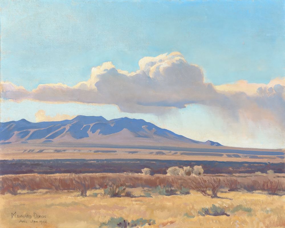 Whetstone Mountains, Arizona 1944 art print by Maynard Dixon for $57.95 CAD