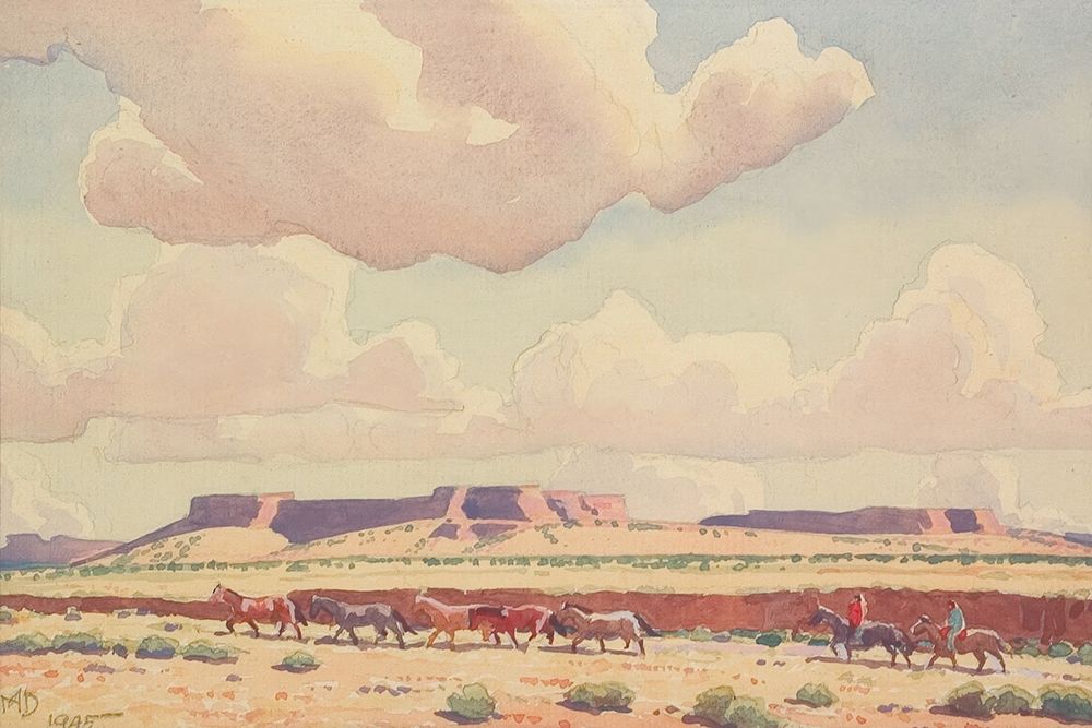 Widelands of the Navajo 1945 art print by Maynard Dixon for $57.95 CAD