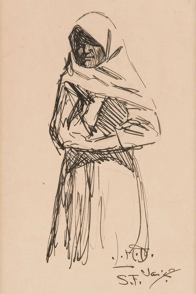 Yaqui Woman art print by Maynard Dixon for $57.95 CAD