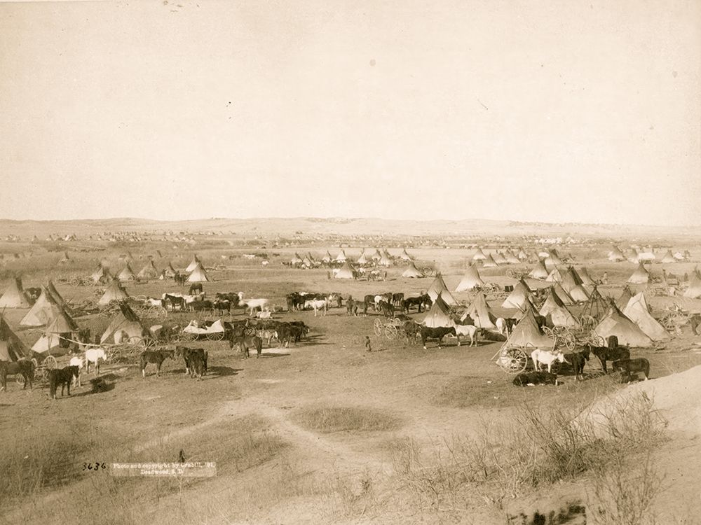 Hostile Indian Camp art print by John C.H. Grabill for $57.95 CAD