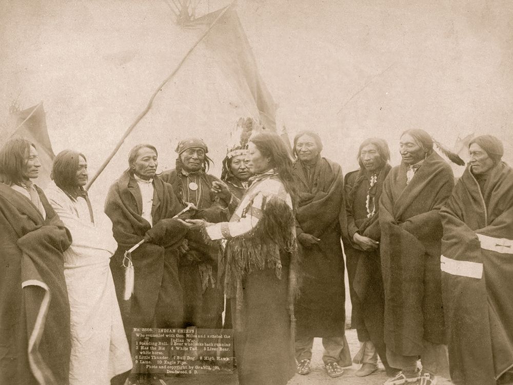 Indians Who Signed Peace Treaty with General Miles art print by John C.H. Grabill for $57.95 CAD