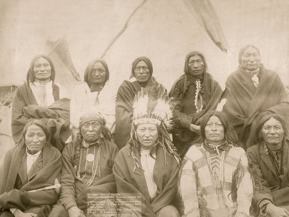 Indians Who Signed Peace Treaty with General Miles art print by John C.H. Grabill for $57.95 CAD