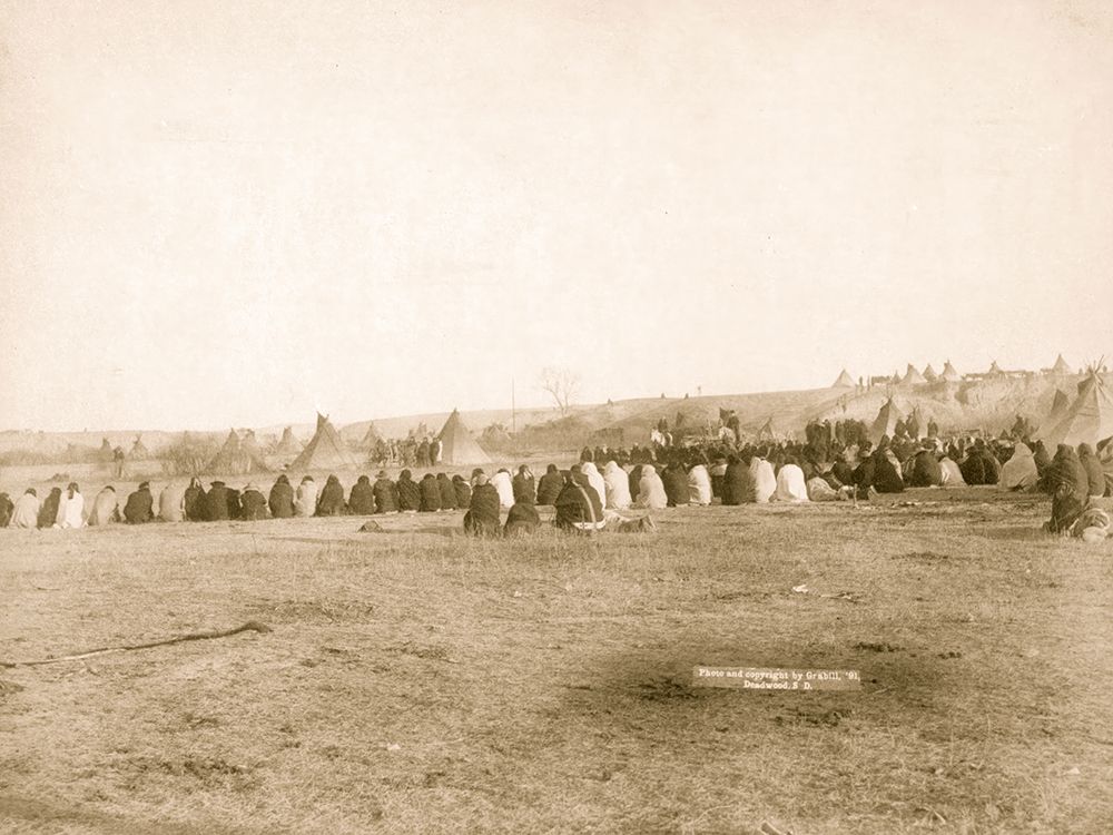 Indian Council in Hostile Camp art print by John C.H. Grabill for $57.95 CAD