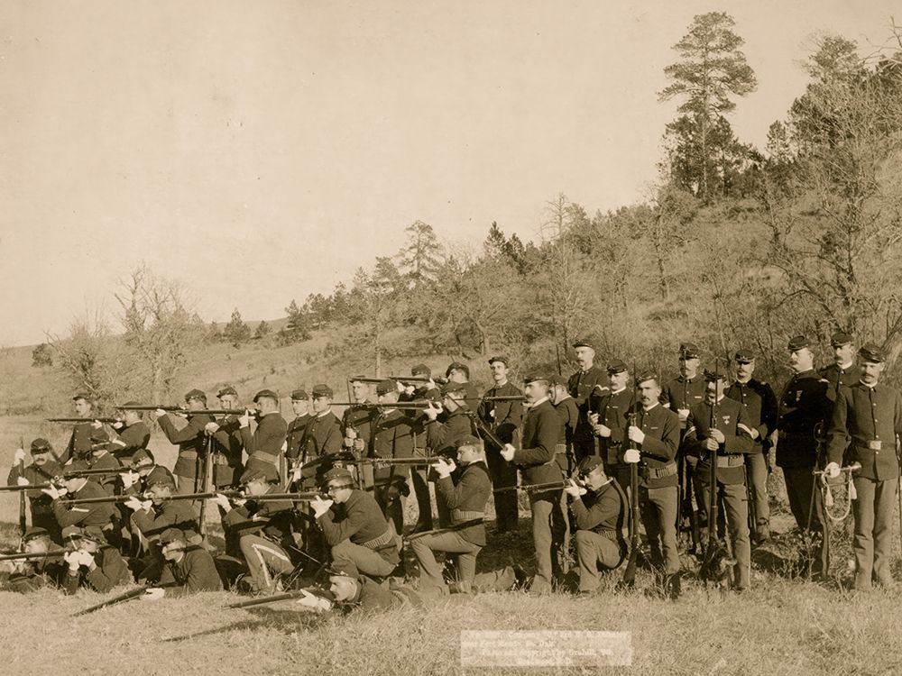 3rd U.S. Infantry - Fort Meade, SD. art print by John C.H. Grabill for $57.95 CAD