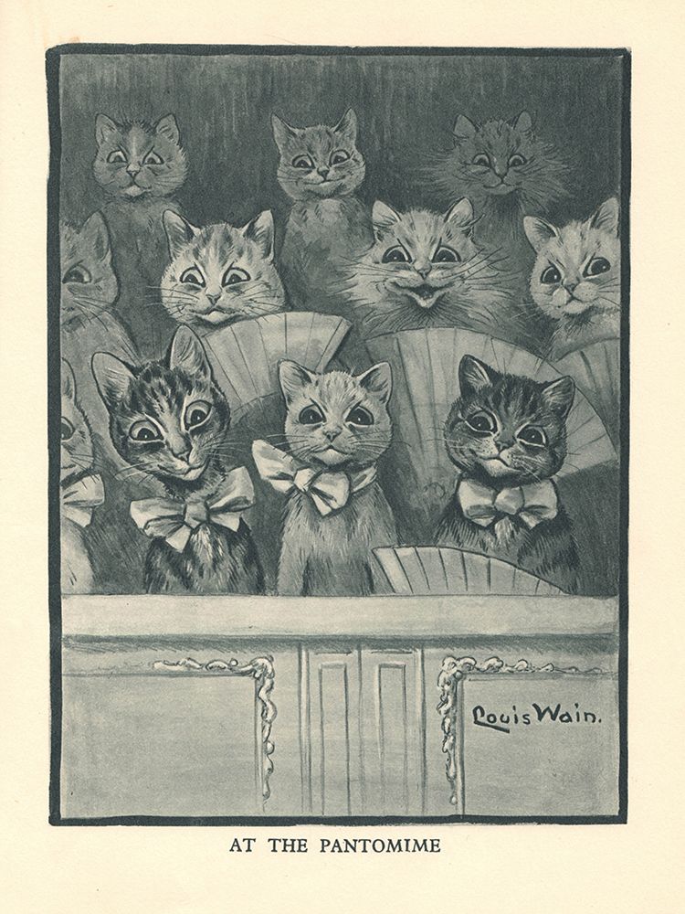 At the Pantomime art print by Louis Wain for $57.95 CAD