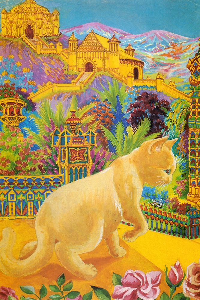 Exotic lands art print by Louis Wain for $57.95 CAD