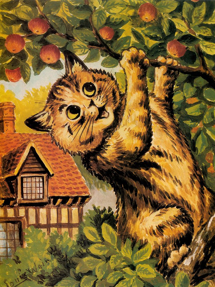 Picking Apples art print by Louis Wain for $57.95 CAD