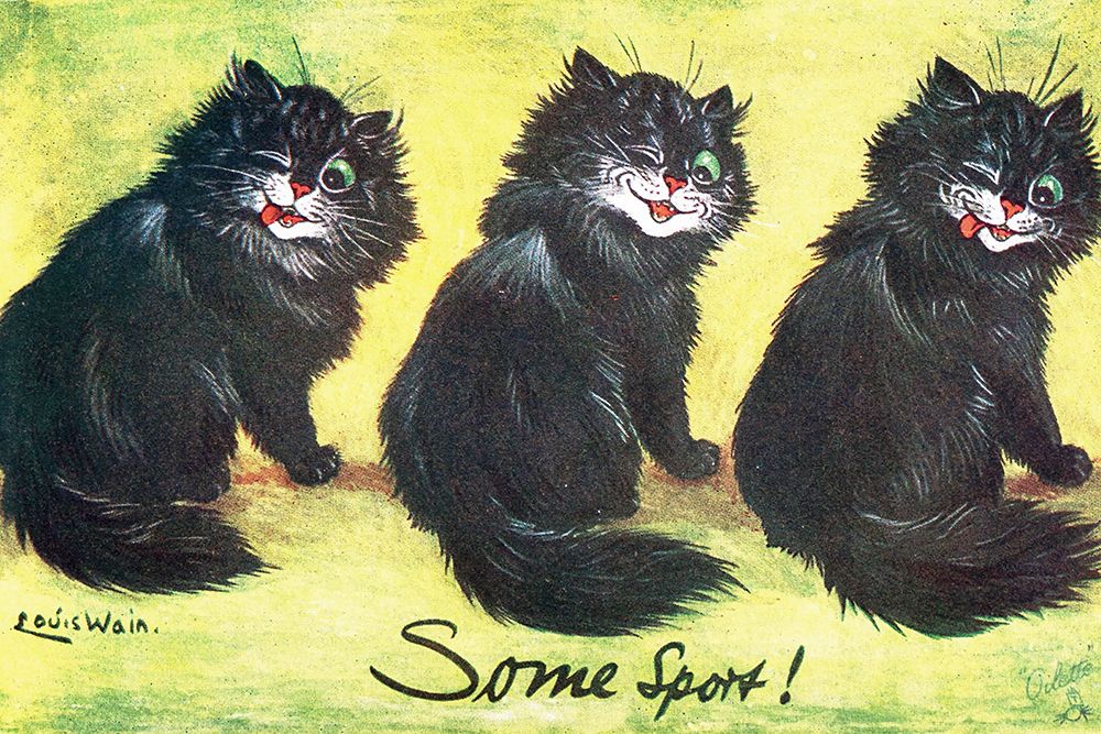 Postcard, Some Sport art print by Louis Wain for $57.95 CAD