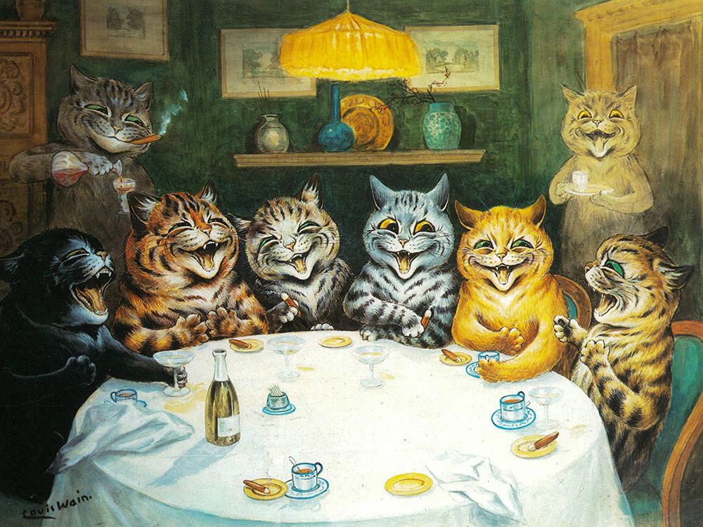The After-dinner Speaker art print by Louis Wain for $57.95 CAD