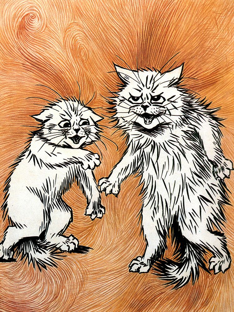 The Fire of the Mind art print by Louis Wain for $57.95 CAD