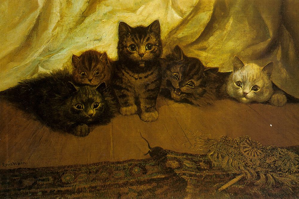 There She is ca 1880 art print by Louis Wain for $57.95 CAD