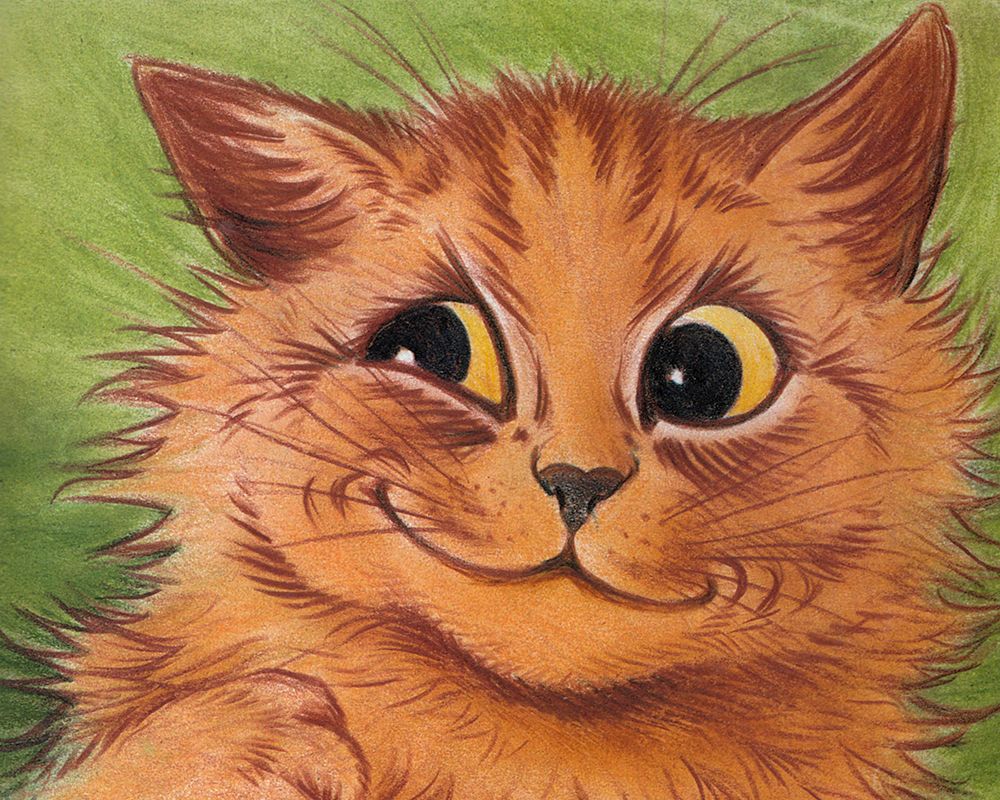 Wicked Satisfaction art print by Louis Wain for $57.95 CAD