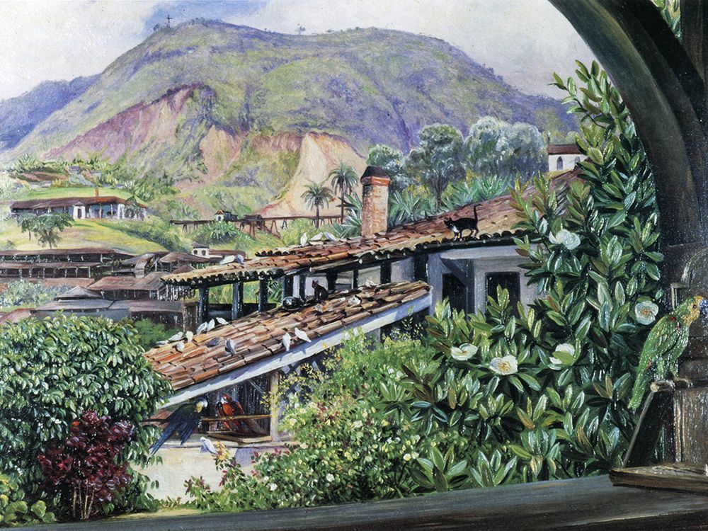 Old Gold Works, Morro Velho, Brazil art print by Marianne North for $57.95 CAD