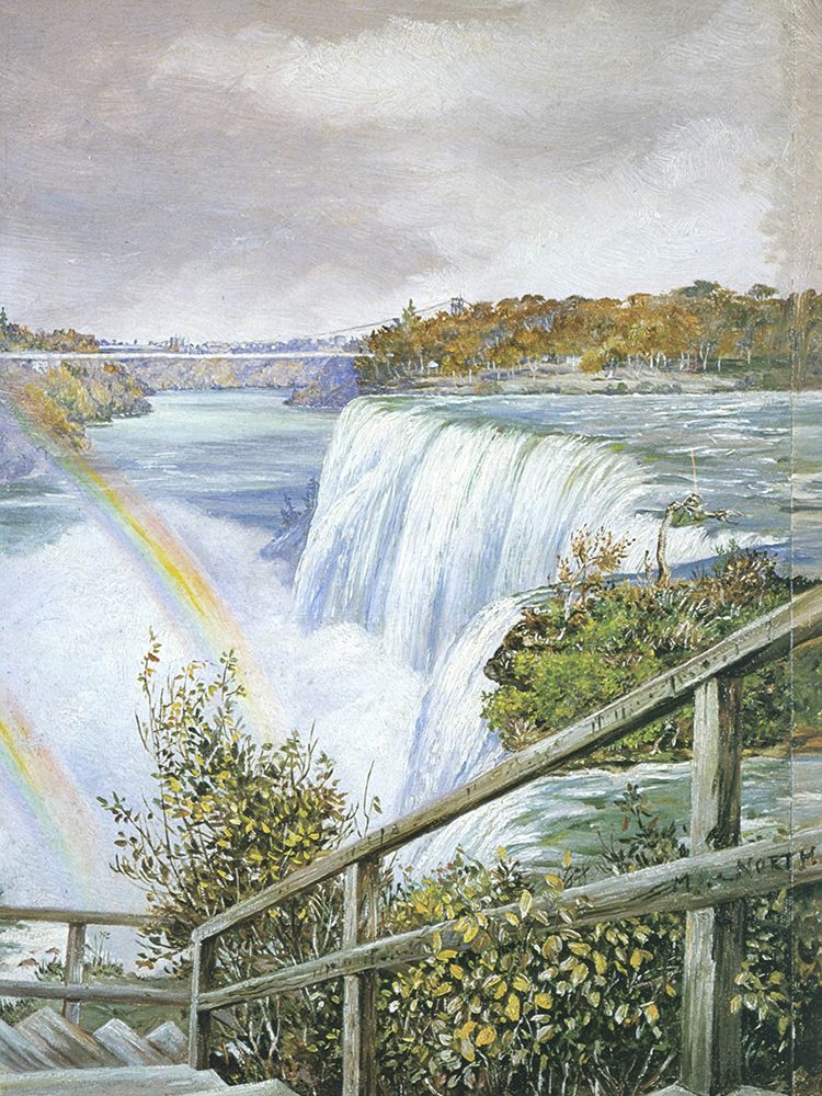 View of Falls from Pearl Island, Niagara, North America art print by Marianne North for $57.95 CAD