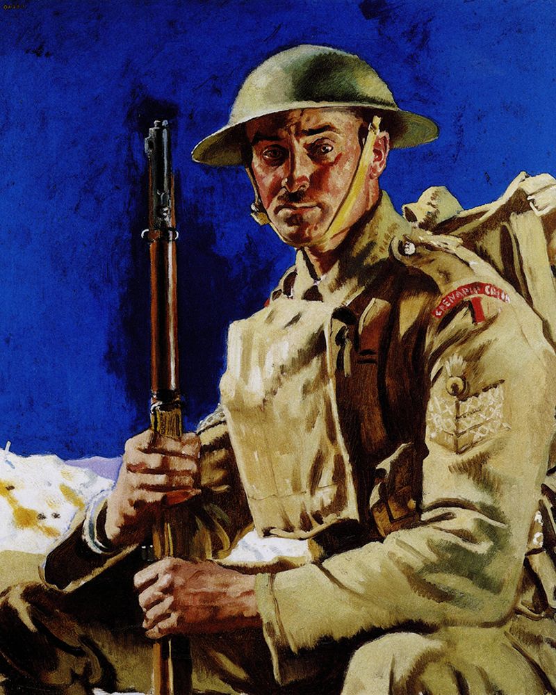 A Grenadier Guardsman 1917 art print by William Orpen for $57.95 CAD