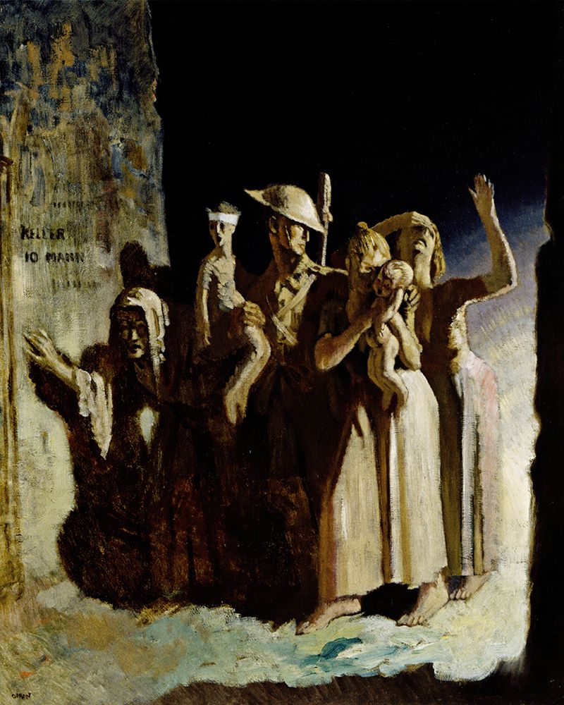 Bombing, Night 1918 art print by William Orpen for $57.95 CAD