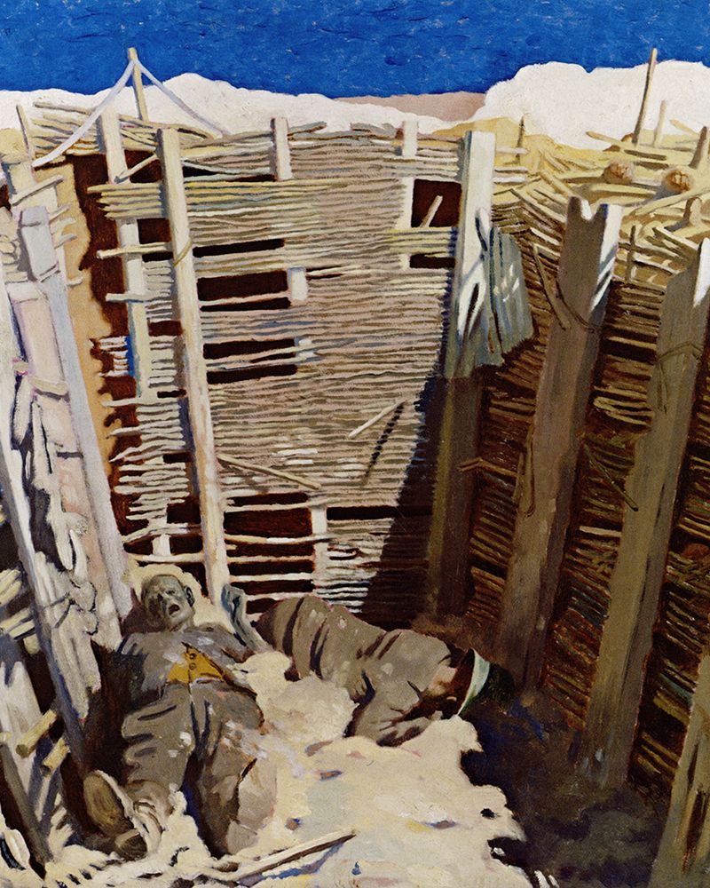 Dead Germans in a Trench 1918 art print by William Orpen for $57.95 CAD