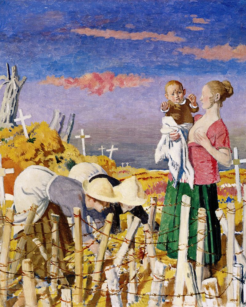 Harvest 1918 art print by William Orpen for $57.95 CAD