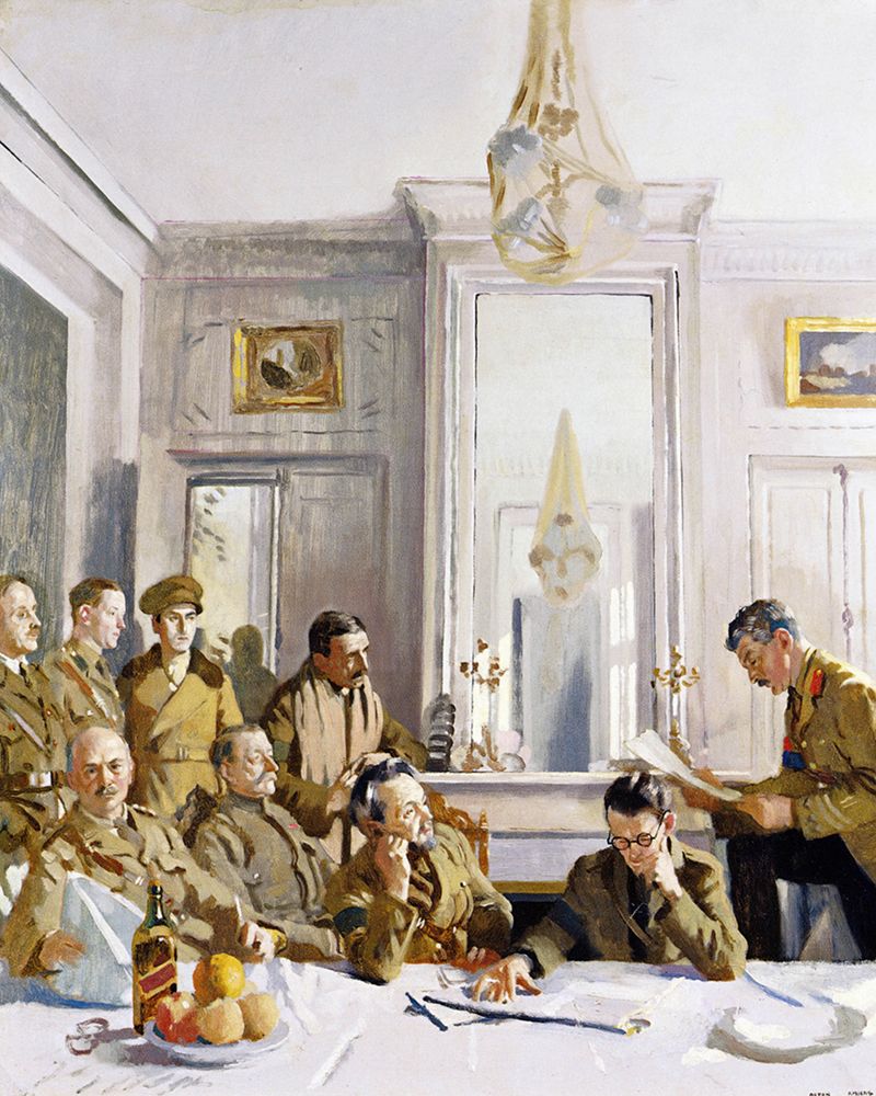 Members of the Allied Press Camp 1918 art print by William Orpen for $57.95 CAD
