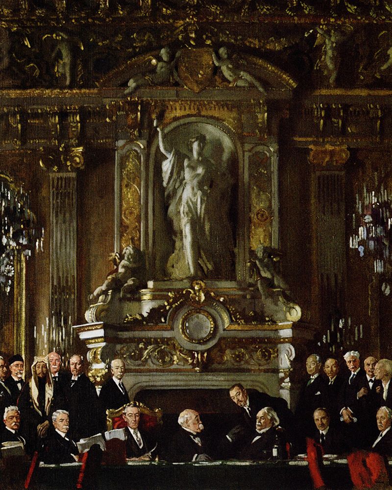 Peace Conference at the Quai dOrsay 1919 art print by William Orpen for $57.95 CAD