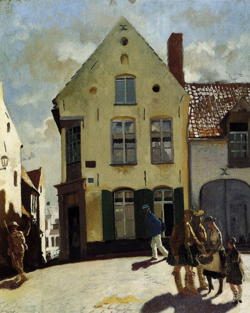 Soldiers and Peasants, Cassel 1917 art print by William Orpen for $57.95 CAD