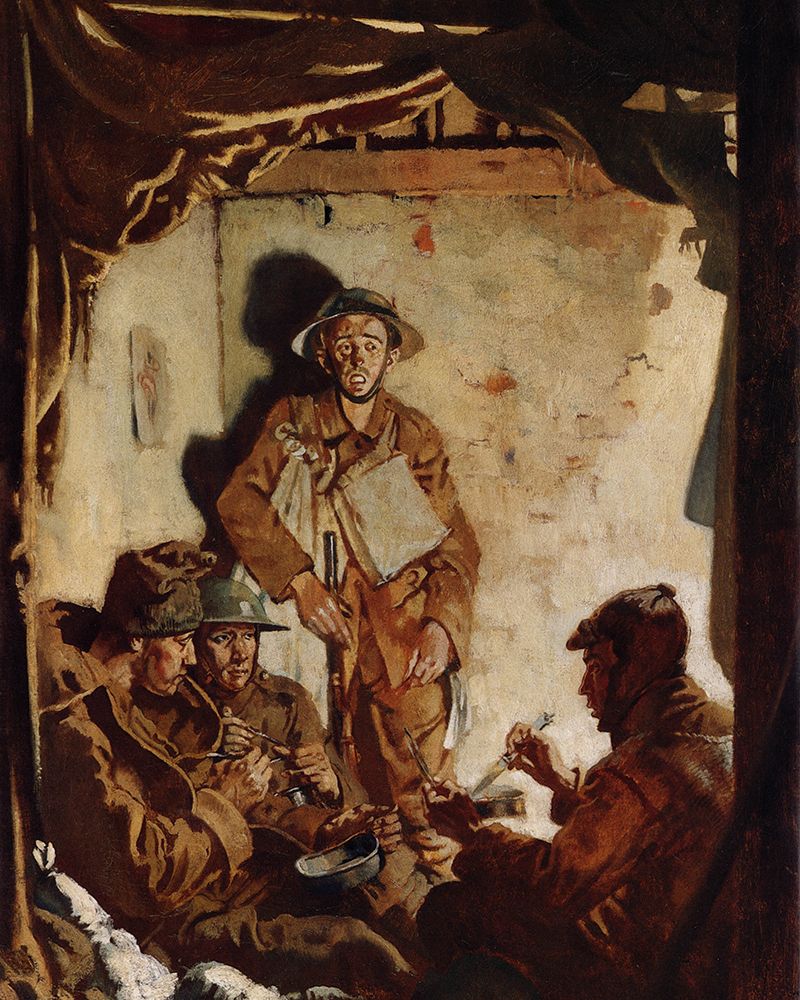 Soldiers Resting at the Front 1917 art print by William Orpen for $57.95 CAD