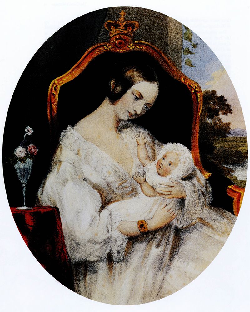 Victoria with Baby Victoria Adelaide Mary Louise art print by Anon for $57.95 CAD