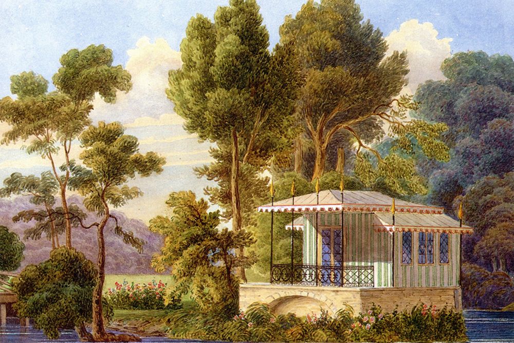 The Bathing House at Rosenau art print by Max Bruckner for $57.95 CAD