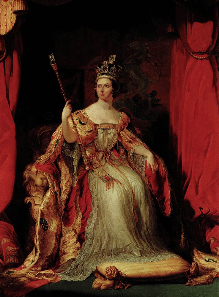 Queen Victoria in her Coronation Robes 1838 art print by George Hayter for $57.95 CAD